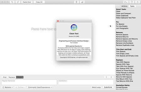Clean Text Mac