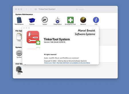 TinkerTool System Mac