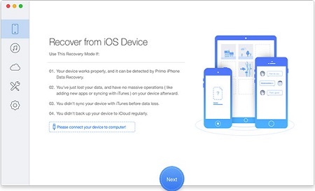 Primo iPhone Data Recovery Mac