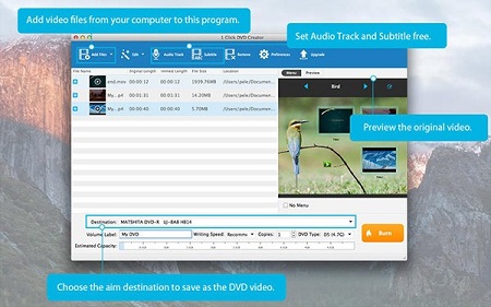 一键DVD制作工具Mac