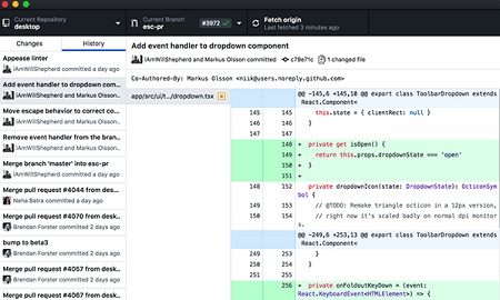 GitHub Desktop Mac截图
