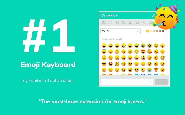 Emoji Keyboard by JoyPixels Chrome拓展截图