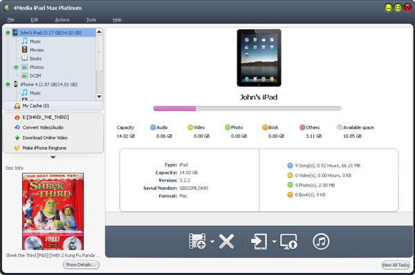 ipad备份软件4Media iPad Max截图