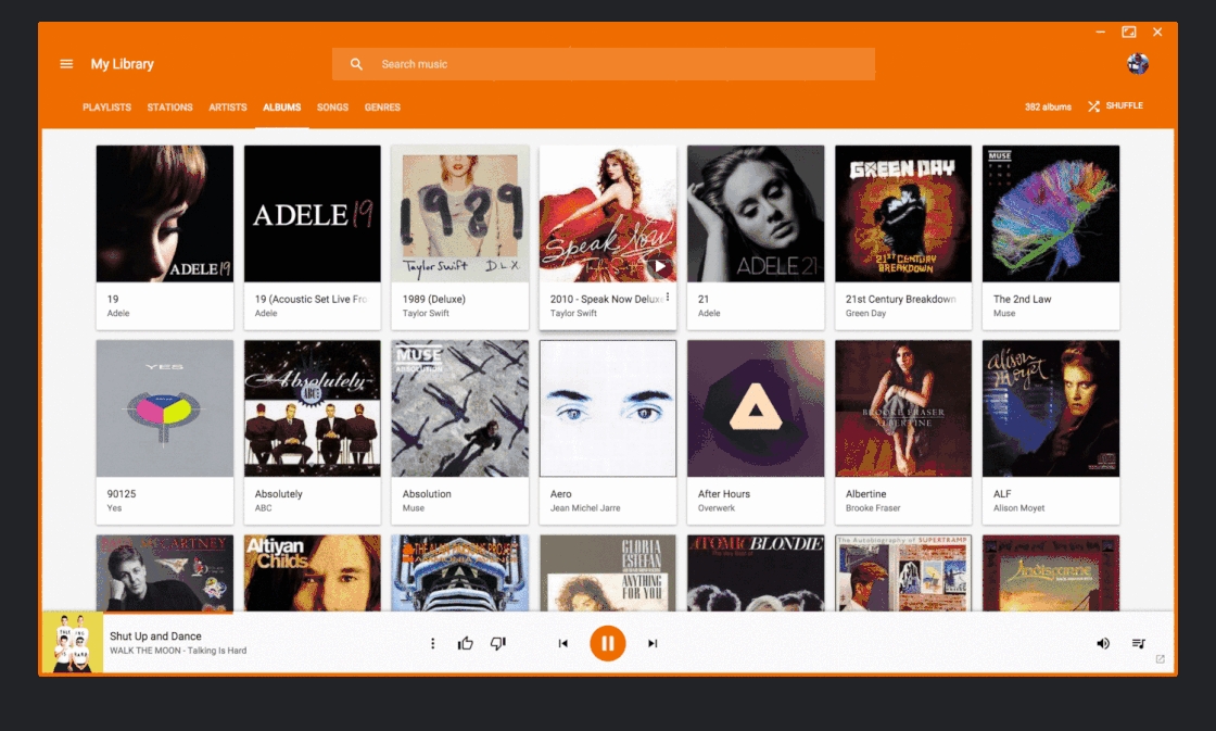 Google Play Music Desktop Player截图