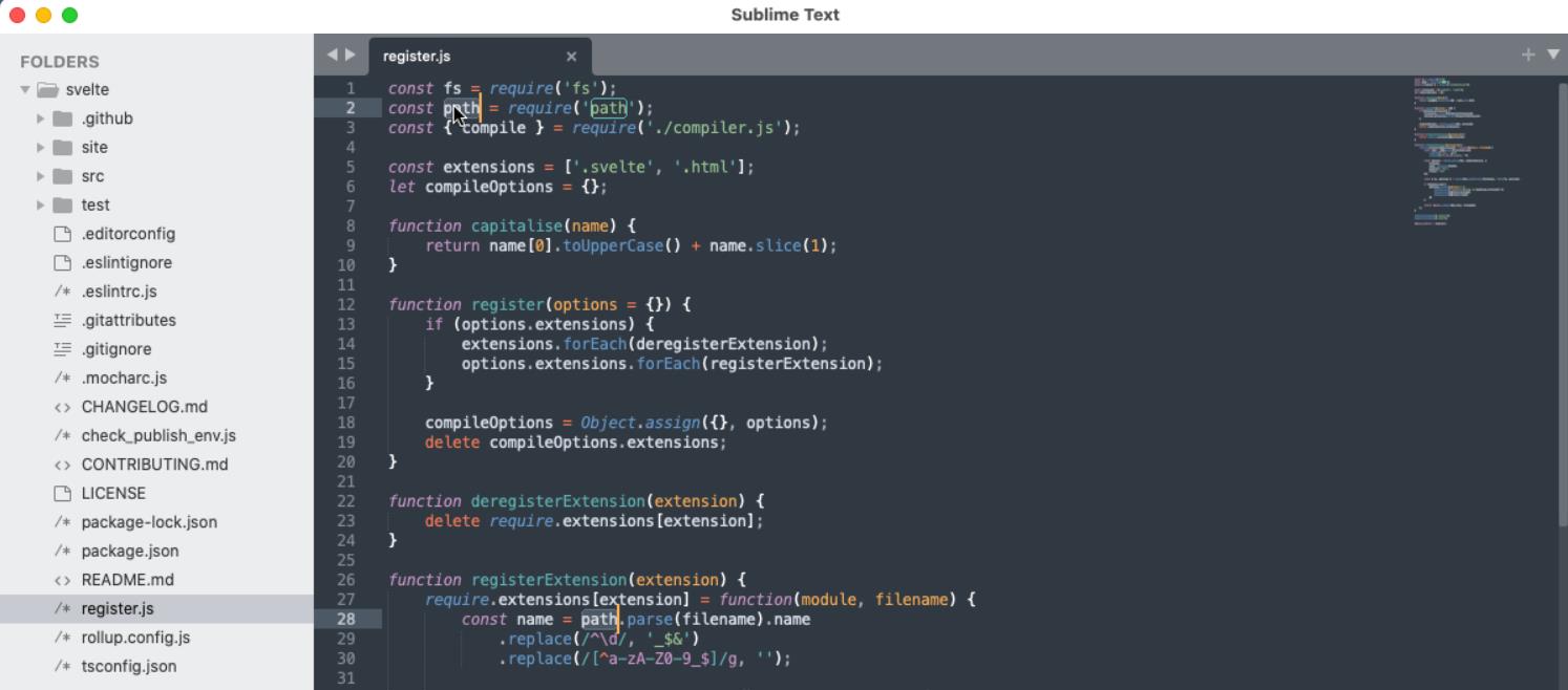 Sublime Text For Mac截圖