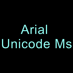 Arial unicode ms字体