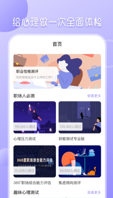 心理测试分析截图