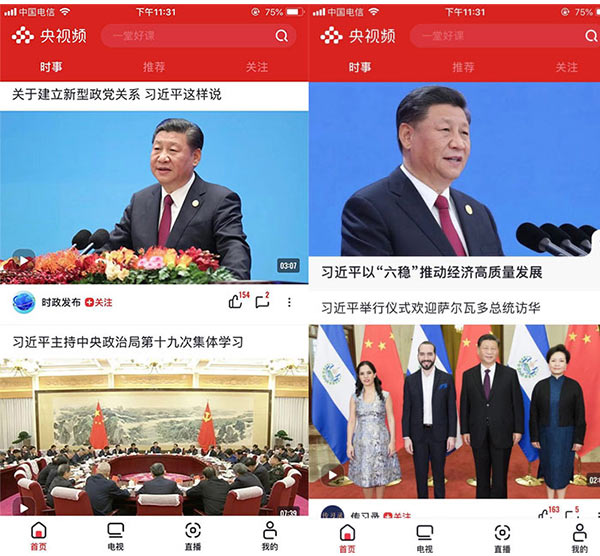 央视频截图