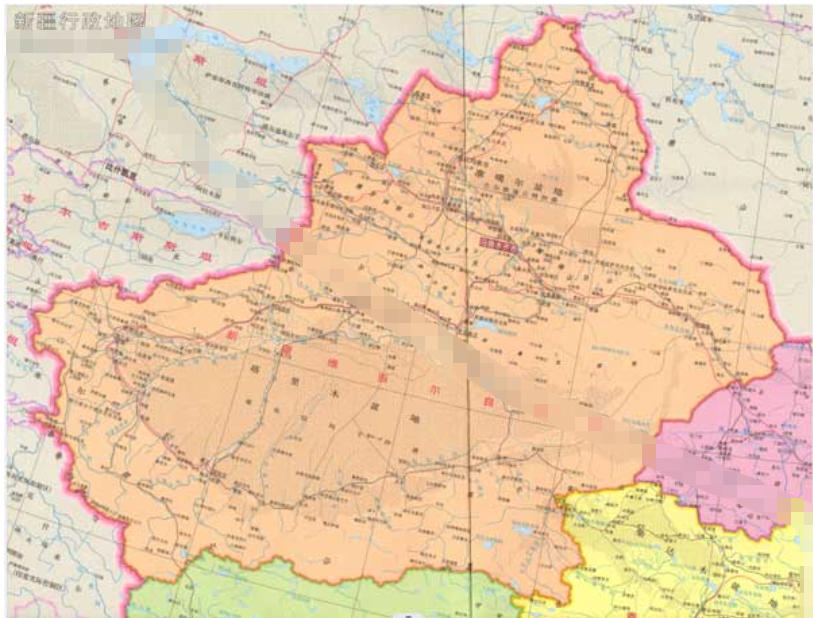 新疆地图全图高清版截图
