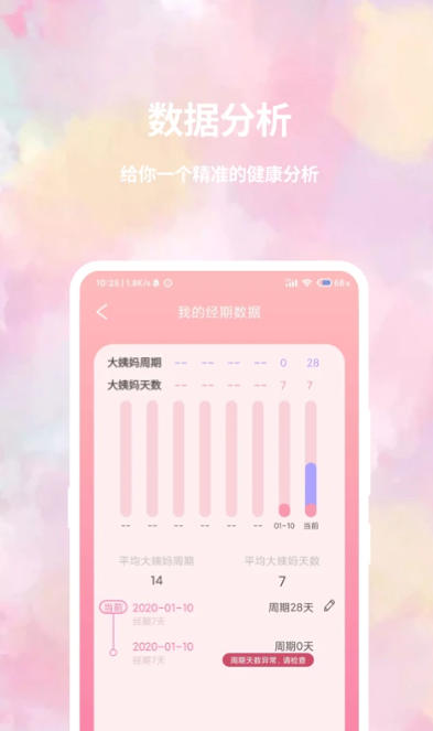大姨妈日历截图