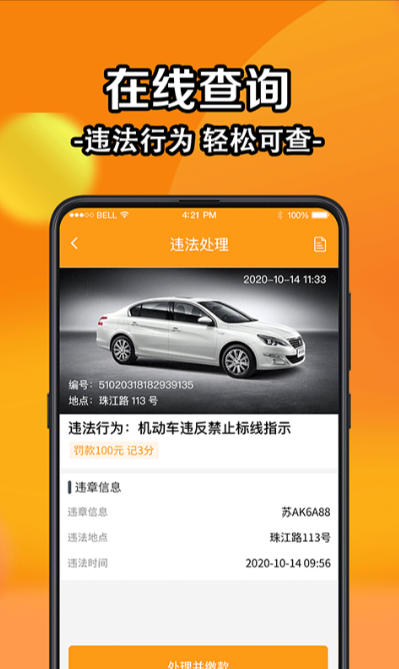 全国违章查询截图