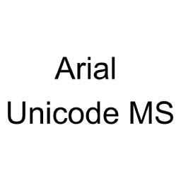 Arial unicode ms字体
