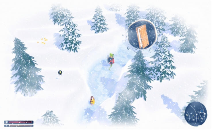 蛙穿雪境