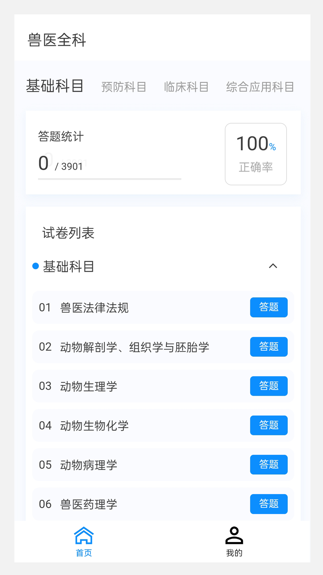 执业兽医 100 题库